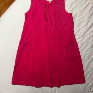 Vibrant Pink Sleeveless Mini Dress